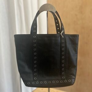 Vanessa Bruno Black Leather Cabas Tote